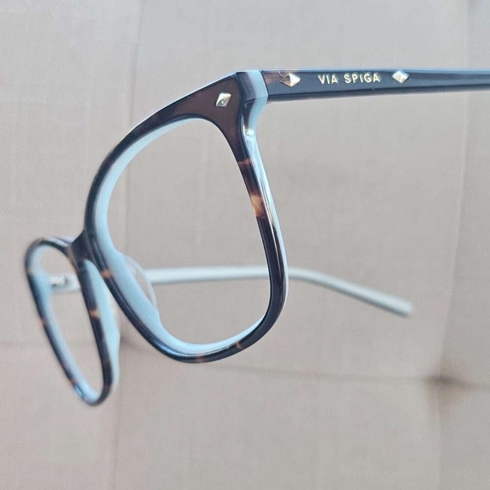 Via Spiga Women Eyeglasses Frame Eye Wear 350-S 550 Glasses 55[]16 135 Brown Tor